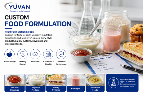 Custom food formulation support