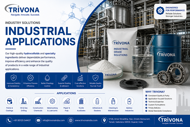 Industrial grade hydrocolloids